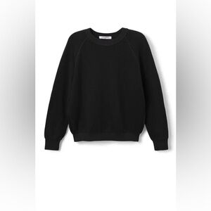 PERFECTWHITETEE Ziggy Sweatshirt in True Black NWT
